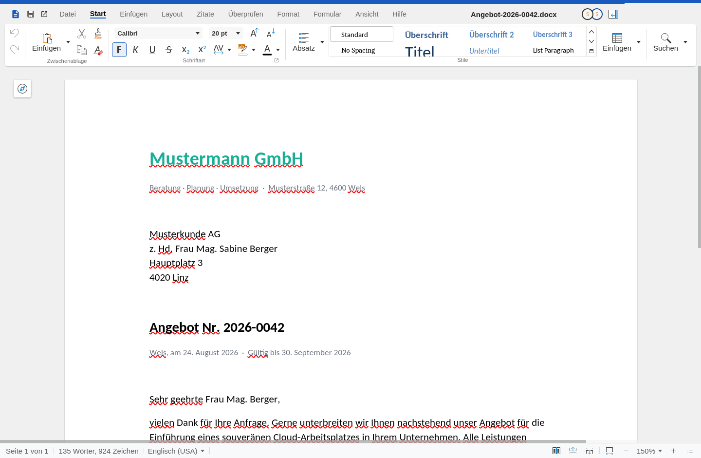 Dokumente in Cloud Files (Euro-Office)